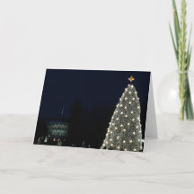 ホワイトハウスとナショナル・クリスマスツリー クリスマス休暇 ワシントンD.C.