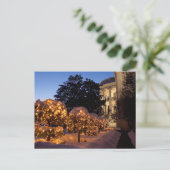 ホワイトハウスのクリスマスの芝生の装飾 シーズンポストカード (スタンド正面)