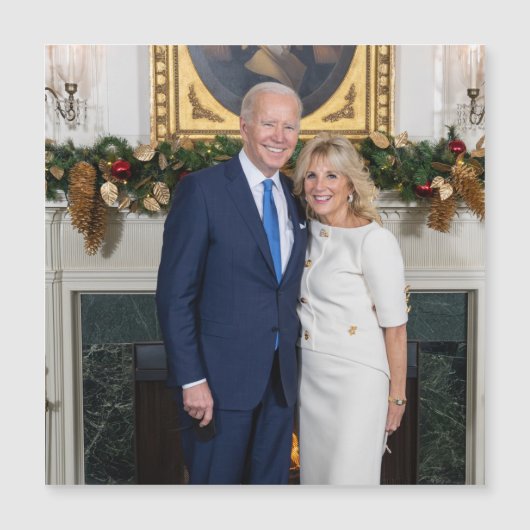 ホワイトハウスのクリスマス　ジョー・バイデン大統領　写真 (正面)