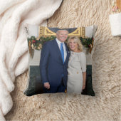 ホワイトハウスのクリスマス ジョー・バイデン大統領 写真 クッション (ブランケット)