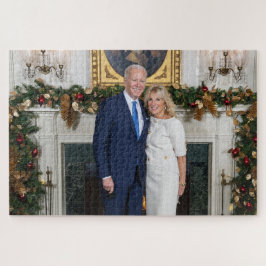 ホワイトハウスのクリスマス ジョー・バイデン大統領 写真 ジグソーパズル