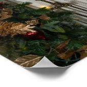 ホワイトハウスのクリスマス ジョー・バイデン大統領 写真 ポスター (角)