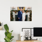 ホワイトハウスのクリスマス ジョー・バイデン大統領 写真 ポスター (ホームオフィス)