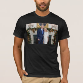 ホワイトハウスのクリスマス ジョー・バイデン大統領 写真 Tシャツ