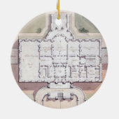 ホワイトハウスのワシントンDC大統領案 セラミックオーナメント (裏面)