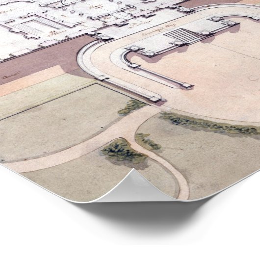 ホワイトハウスのワシントンDC大統領案 ポスター (角)