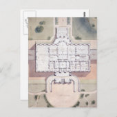 ホワイトハウスのワシントンDC大統領案 ポストカード (正面/裏面)