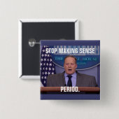 ホワイトハウスの報道官ショーンSpicer、切札の 缶バッジ (正面&裏面)