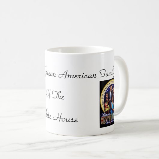 ホワイトハウスの最初アフリカ系アメリカ人の系列 コーヒーマグカップ (正面右)