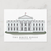 ホワイトハウスの郵便はがき ポストカード (正面)