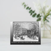 ホワイトハウスカードからの休日の挨拶 シーズンポストカード (スタンド正面)