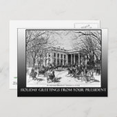 ホワイトハウスカードからの休日の挨拶 シーズンポストカード (正面/裏面)