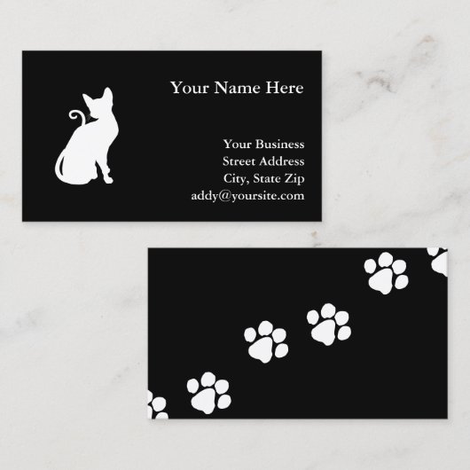 ホワイトハウスキャット 名刺 (正面/裏面)