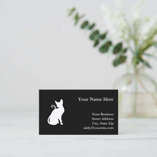 ホワイトハウスキャット 名刺 (スタンド正面)