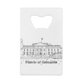 ホワイトハウスバケーションスケッチバケーションアートトラベリン クレジットカード栓抜き (裏面)