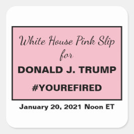 ホワイトハウスピスリップまたは滑ることックfor Ides of Trump スクエアシール