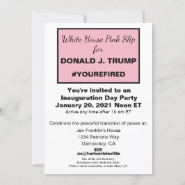 ホワイトハウスピンクイスリップまたは滑ることンプのサイドダウンロード可能 招待状