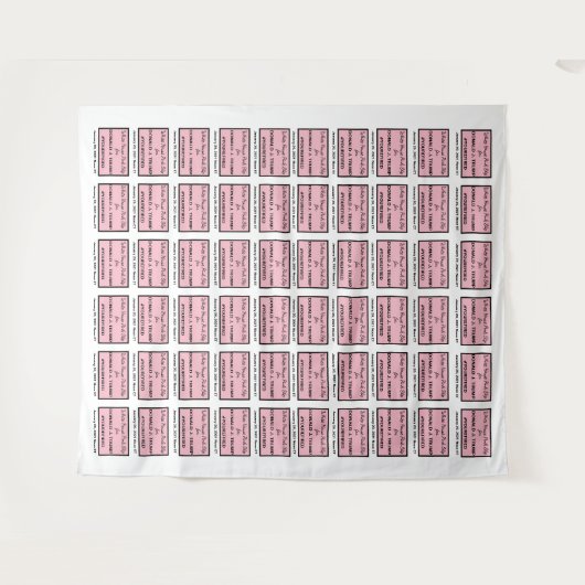 ホワイトハウスピンクスリップまたは滑ることクトランプセルフィー写真の背景 タペストリー (正面(横))