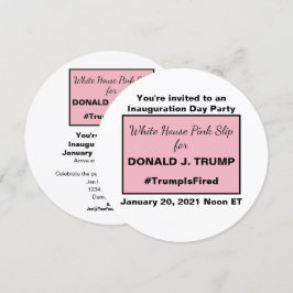 ホワイトハウスピンクスリップまたは滑ることク・イデス・オブ・トランプ 招待状