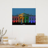 ホワイトハウスプライドカラー、結婚権 ポスター (キッチン)