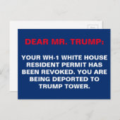 ホワイトハウスレジデンシー許可失効レジスト ポストカード (正面/裏面)