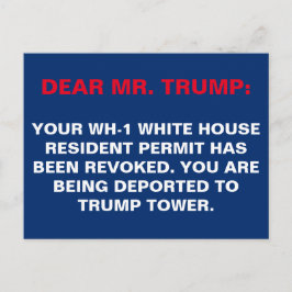 ホワイトハウスレジデンシー許可失効レジスト ポストカード