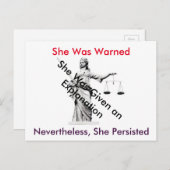 ホワイトハウスレディージャスティスへのはがき ポストカード (正面/裏面)