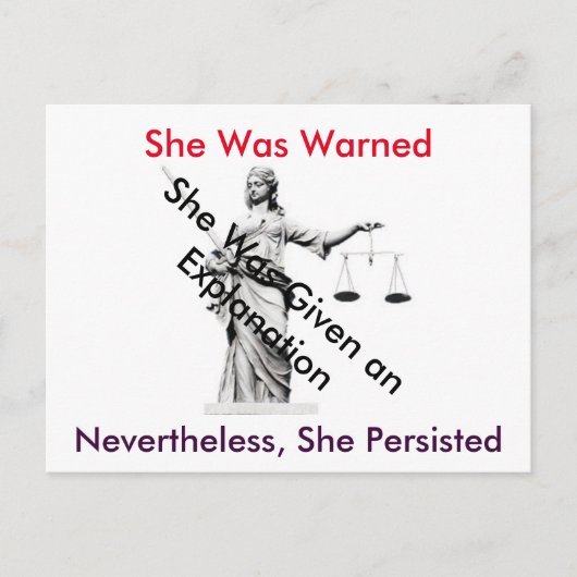 ホワイトハウスレディージャスティスへのはがき ポストカード (正面)