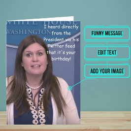 ホワイトハウス報道官のおもしろい誕生日 カード
