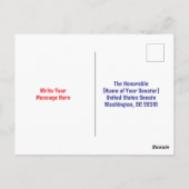 ホワイトハウス宛の切り札はがき ポストカード (裏面)