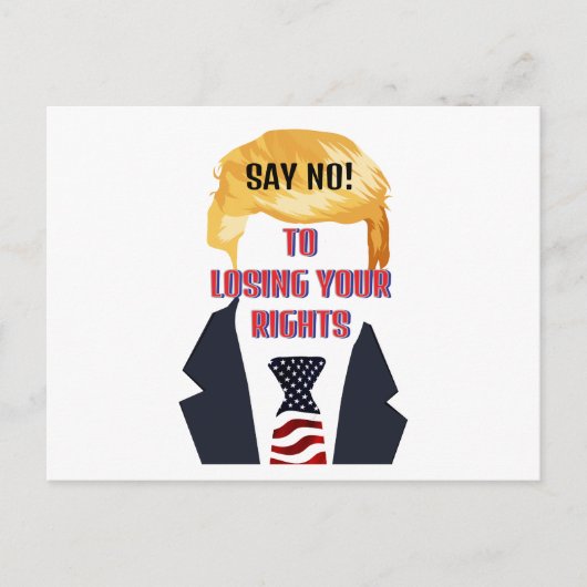 ホワイトハウス宛の切り札はがき ポストカード (正面)