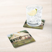 ホワイトハウス引っ越し祝いパーティー スクエアペーパーコースター (インサイチュ)