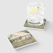 ホワイトハウス引っ越し祝いパーティー ストーンコースター (横)