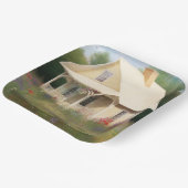 ホワイトハウス引っ越し祝いパーティー ペーパープレート (傾斜あり)