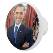 ホワイトハウス肖像画　オバマ　バラク　アメリカ合衆国大統領 セラミックノブ (右)