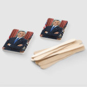 ホワイトハウス肖像画　オバマ　バラク　アメリカ合衆国大統領 ハンドファン (組立なし)