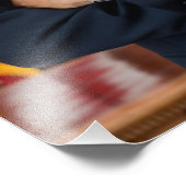 ホワイトハウス肖像画 オバマ バラク アメリカ合衆国大統領 フォトプリント (角)