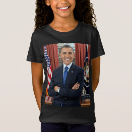 ホワイトハウス肖像画 オバマ バラク アメリカ合衆国大統領 Tシャツ