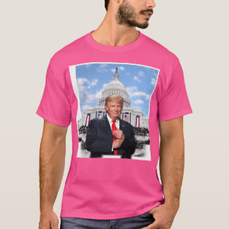 ホワイトハウス2の前にドナルド・トランプ Tシャツ