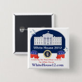 ホワイトハウス2012年 缶バッジ (正面&裏面)