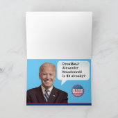 ホワイトハウス50th誕生日バイデン氏メンズガおもしろいフ 招待状 (内部)