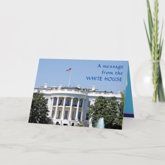 ホワイトハウス50th誕生日バイデン氏メンズガおもしろいフ 招待状 (正面)