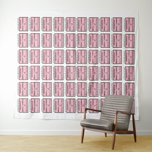 ホワイトハウス ピンクスリップ トランプ セルフィー フォト バックドロップ タペストリー (インサイチュ(横))