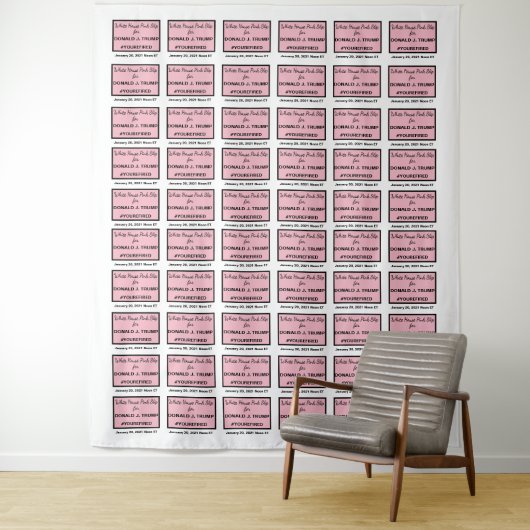 ホワイトハウス ピンクスリップ トランプ セルフィー フォト バックドロップ タペストリー (インサイチュ)