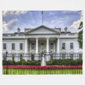 ホワイトハウス フリースブランケット (正面(横))