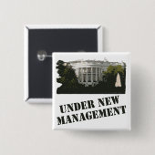 ホワイトハウス: 新しい管理の下 缶バッジ (正面&裏面)