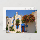 ホワイトハウス（青い戸口あり） ポストカード (正面/裏面)