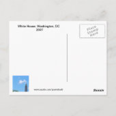 ホワイトハウスDCポストカード ポストカード (裏面)
