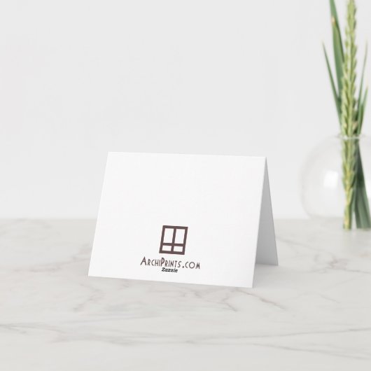 ホワイトハウスNotecards カード (裏面)