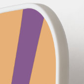 ホワイトハスキードッグボールイラストレーション ピックルボールラケット (左詳細)